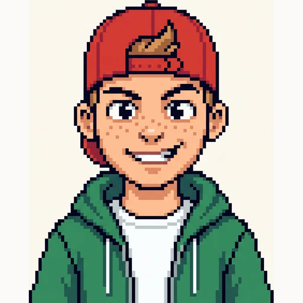 Guillaume, fondateur de GP Express — portrait pixel